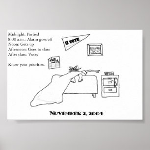 Student voter poster