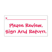 Student Work Review Rubber Stamp
