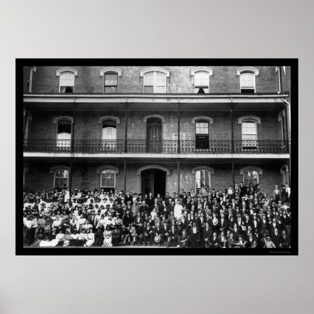 Students at Berea College in Berea, KY 1899 Poster (Front)