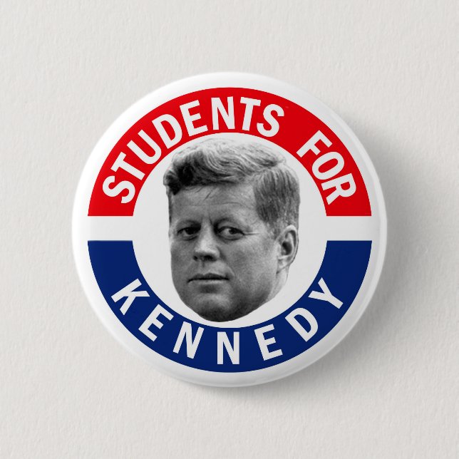 Students for Kennedy 6 Cm Round Badge (Front)