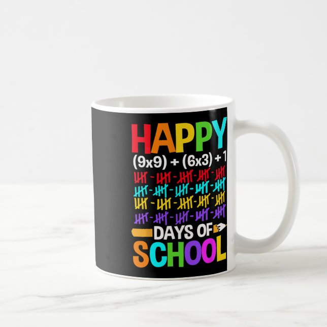 Students Happy 100 Days Of School  Coffee Mug (Right)