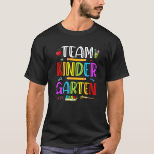 Students Kids Teacher Team Kindergarten Cute Squad T-Shirt