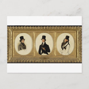 Studies for the Portraits of Lord Eglinton, Lord D Postcard