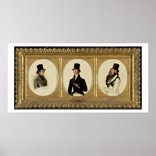 Studies for the Portraits of Lord Eglinton, Lord D Poster (Front)