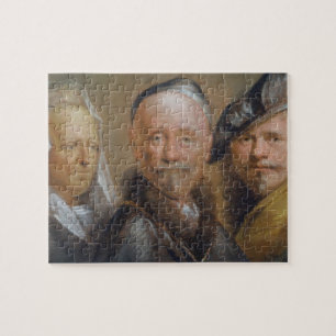 Studies of Five Heads after Rembrandt (pastel on c Jigsaw Puzzle