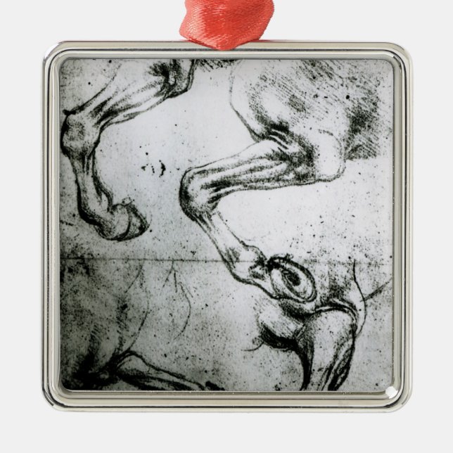 Studies of Horses legs Metal Tree Decoration (Front)