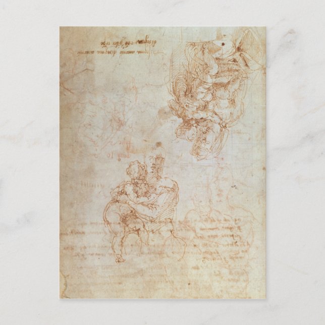 Studies of Madonna and Child Postcard (Front)