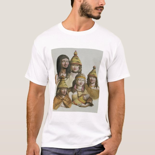 Studies of native Americans (colour litho) T-Shirt (Front)