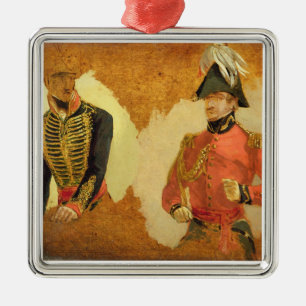 Studies of Royal Horse Artillery Uniform, and of a Metal Tree Decoration