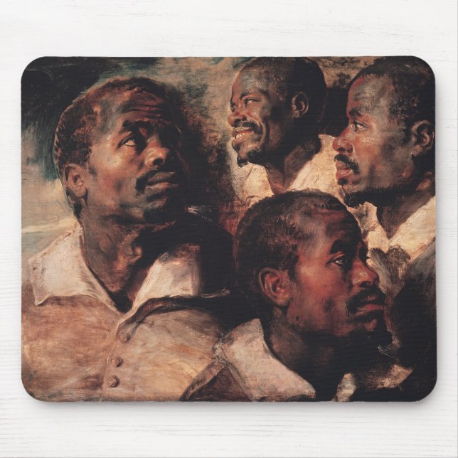 Studies of the Head of a Negro Mouse Mat (Front)