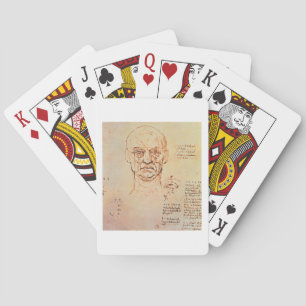 Studies of the Proportions of the Face and Eye, 14 Playing Cards