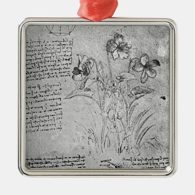 Studies of Violas Metal Tree Decoration (Front)