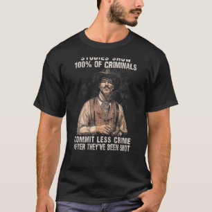 Studies Show 100 Of Criminals Commit Less Crime ba T-Shirt