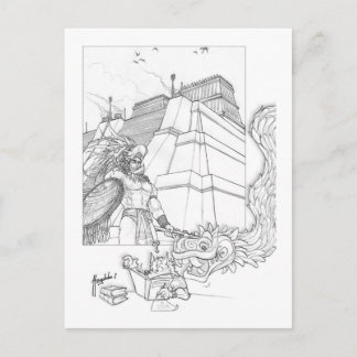 Studing the Aztecs Postcard