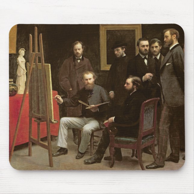 Studio at Batignolles, 1870 Mouse Mat (Front)