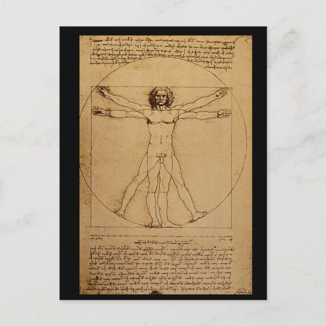 Studio del Corpo Umano_Studies of the Masters Postcard (Front)