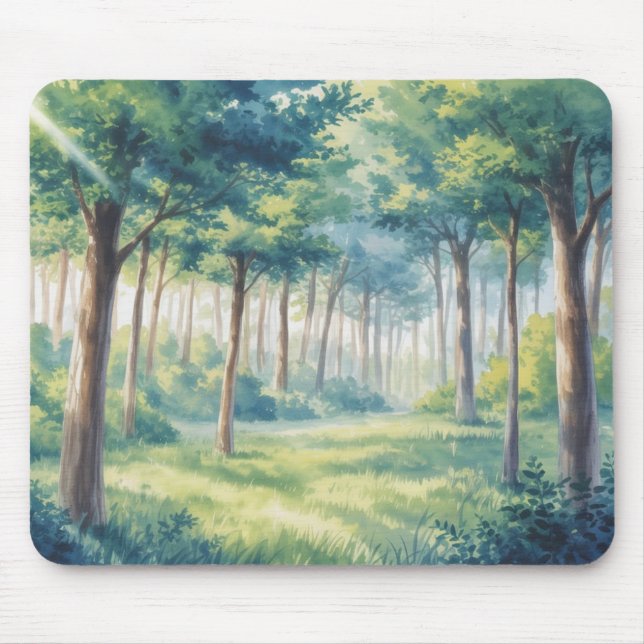 Studio Ghibli Inspired Forest Mousepad (Front)