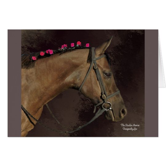 Studio Horse Design; Blank Greeting Card