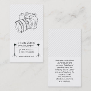 Studio Lights   Photographer   Camera Business Card