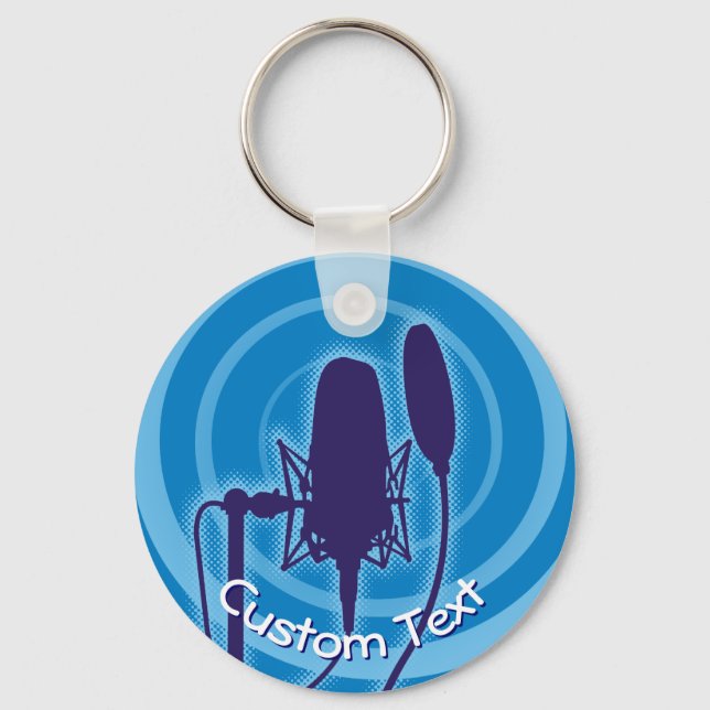 Studio Microphone Keychain (Front)
