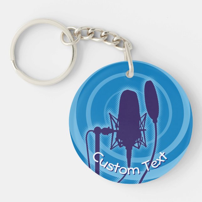 Studio Microphone Keychain (Front)