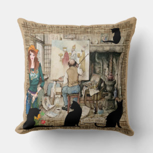 Studio of Anton Pieck Cushion