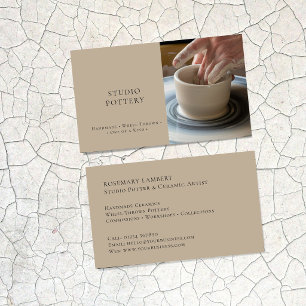 Studio Pottery Handmade Ceramic Artist Pottery  Business Card