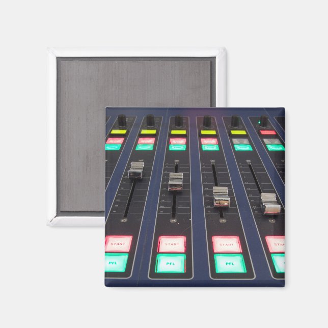 Studio Sound Mixer Panel, Closeup Magnet (Front/Back)