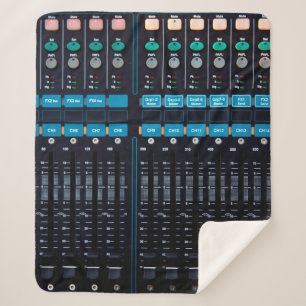 Studio sound mixer, technology gear for better nat sherpa blanket