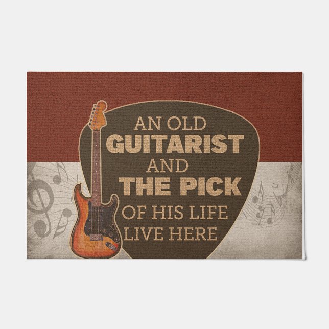 Studio Vintage mat, Customised Guitar doormat (Front)