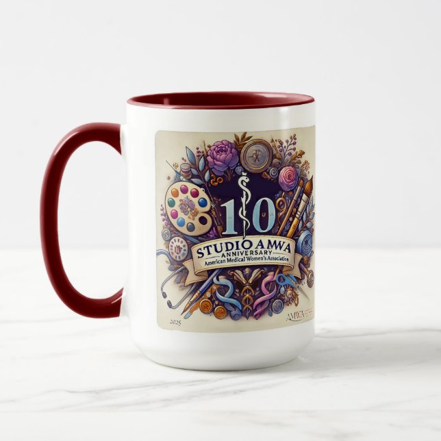 StudioAMWA 10th Anniversary Mug (Left)