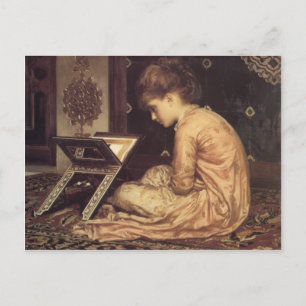 Study At a Reading Desk - Lord Frederick Leighton Postcard