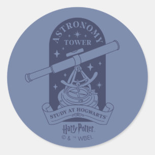 Study at HOGWARTS™ Astronomy Tower Classic Round Sticker