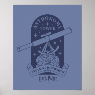 Study at HOGWARTS™ Astronomy Tower Poster
