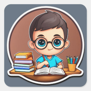 Study Buddy Square Sticker