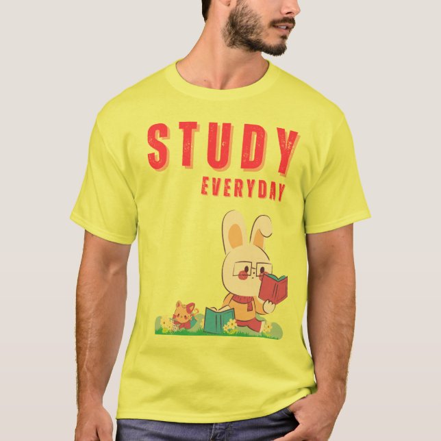 Study Bunny T-Shirt (Front)