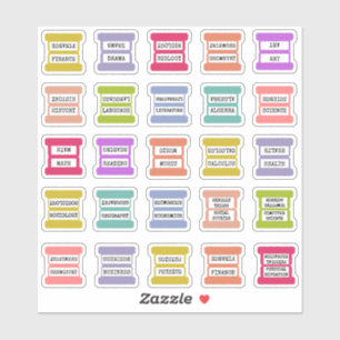 Study Courses Binder Divider Tab Student Index Tab