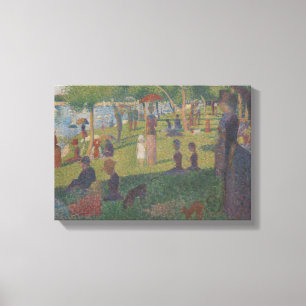 Study for A Sunday on La Grande Jatte Canvas Print