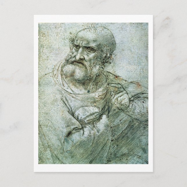 Study for an Apostle from The Last Supper, c.1495 Postcard (Front)