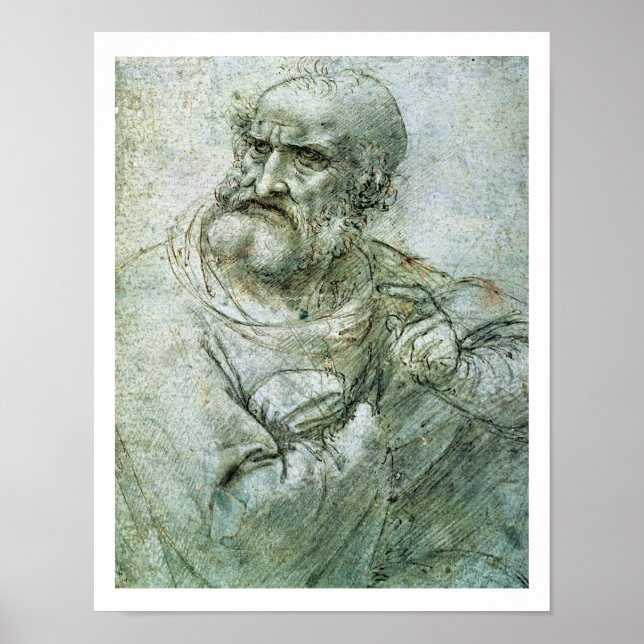Study for an Apostle from The Last Supper, c.1495 Poster (Front)