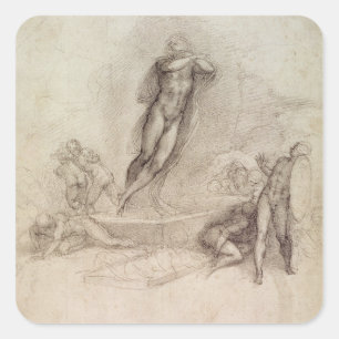Study for an Ascension Square Sticker