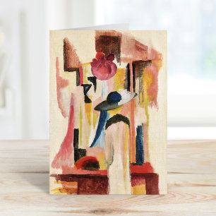 Study for Bright Shop Window August Macke Card