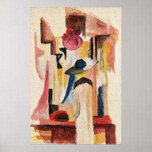 Study for Bright Shop Window August Macke Poster
