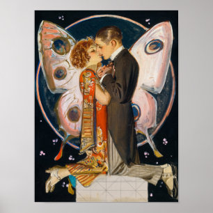 Study for Butterfly Couple, 1923 by Leyendecker Poster