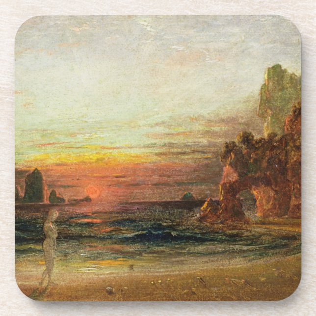Study for 'Calypso's Grotto', c.1843 (oil on panel Coaster (Front)
