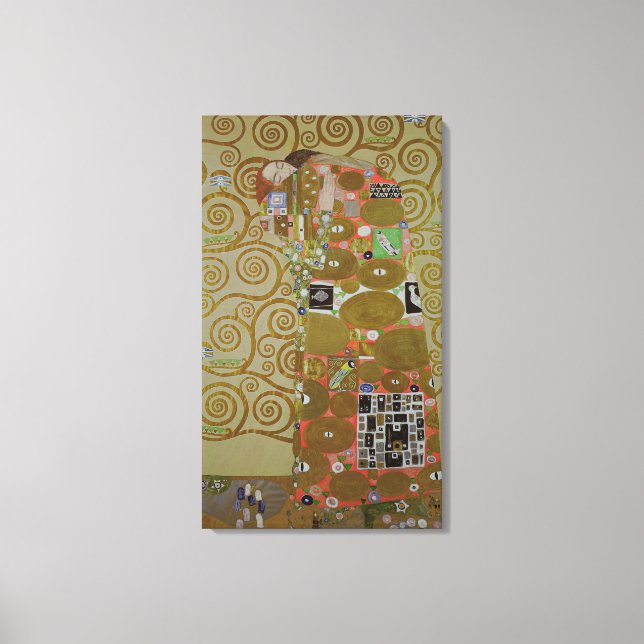 Study for Fulfilment, c.1905-09 (w/c & gold on pap Canvas Print (Front)