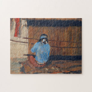 Study for Hopi Weaver by Maynard Dixon Jigsaw Puzzle