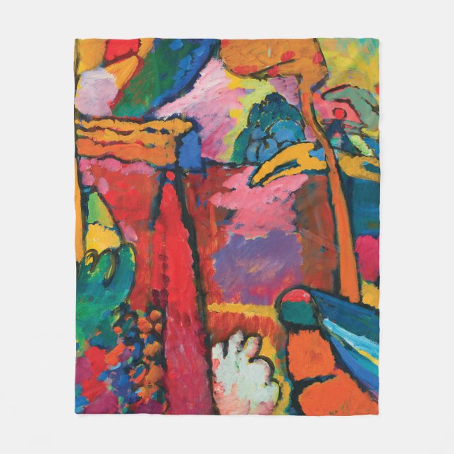 Study for Improvisation V by Wassily Kandinsky Fleece Blanket (Front)