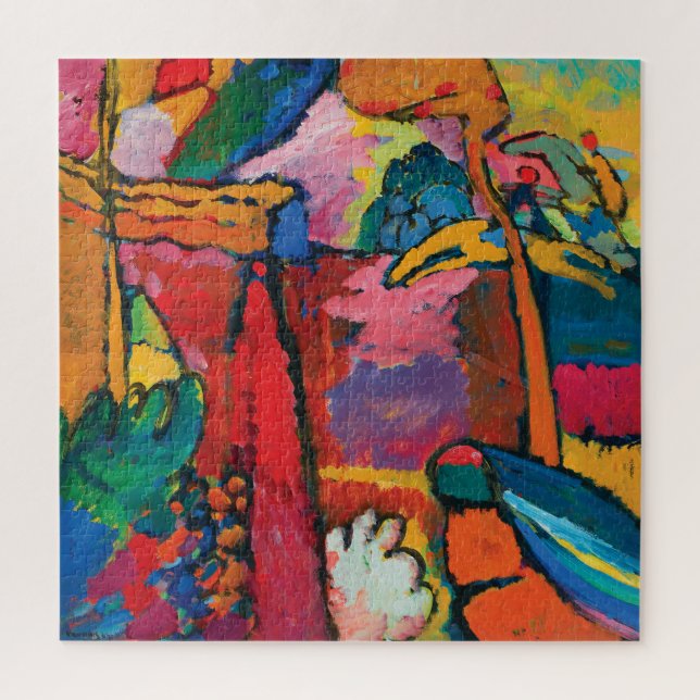 Study for Improvisation V by Wassily Kandinsky Jigsaw Puzzle (Vertical)
