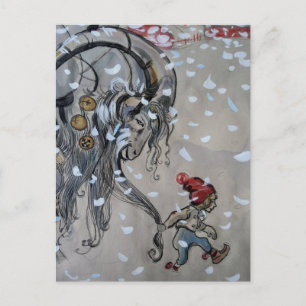 Study for Julbacken  (Yule Goat) 1911 Postcard